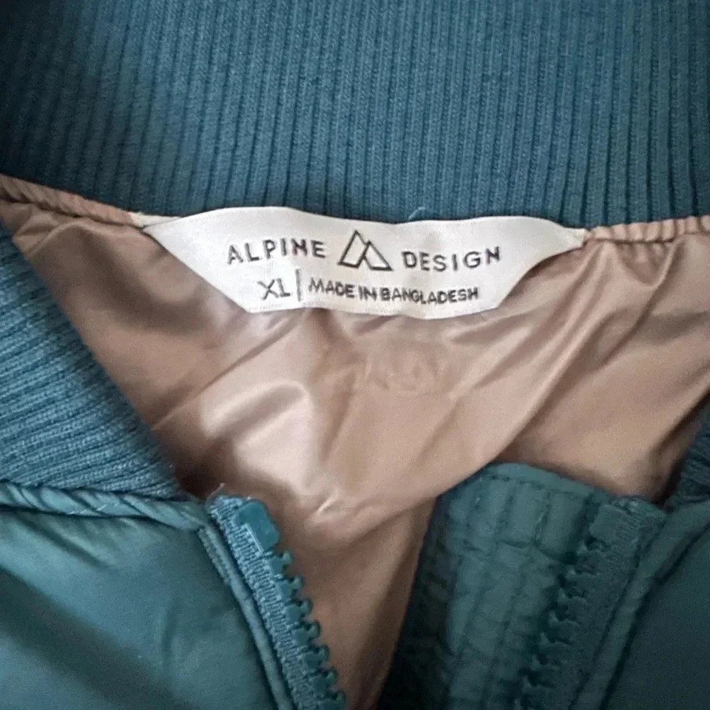 NWT Alpine Design teal vest, size XL, winter wear, warm, outdoors - Picture 3 of 5